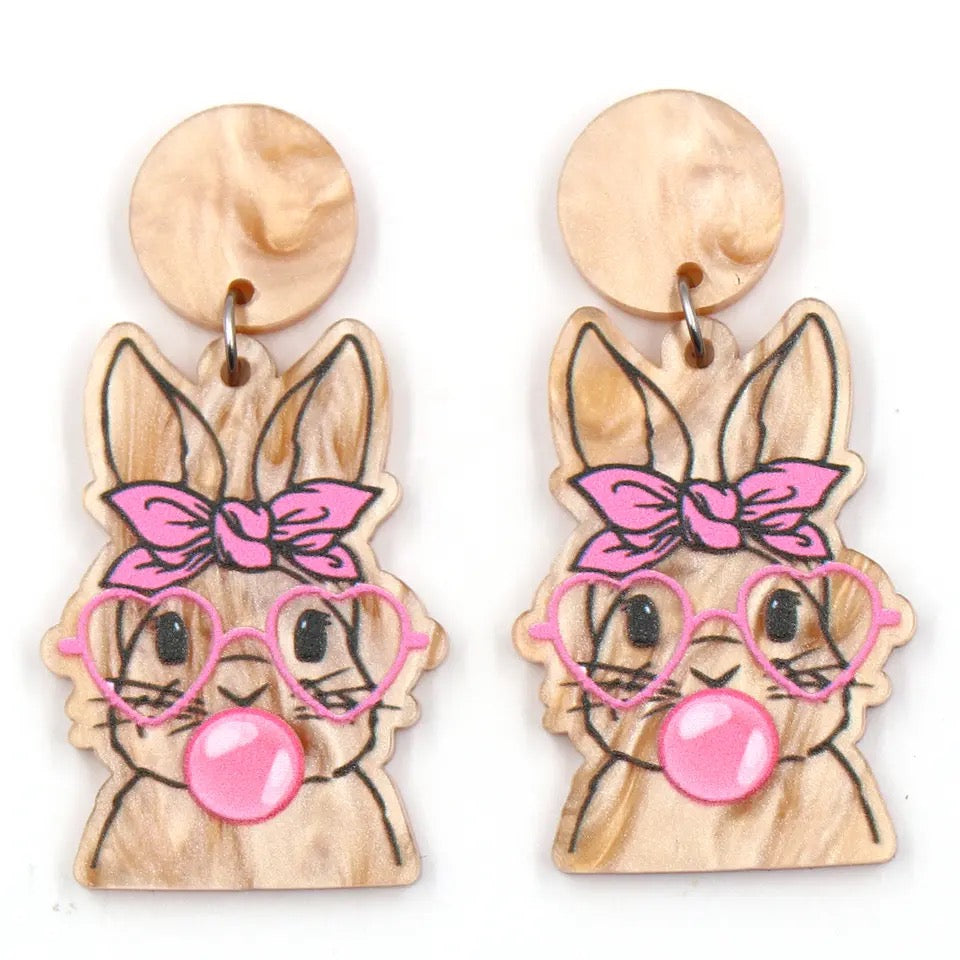 Easter Bubblegum Bunny Earring