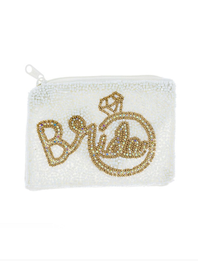 Bride Beaded Coin Pouch