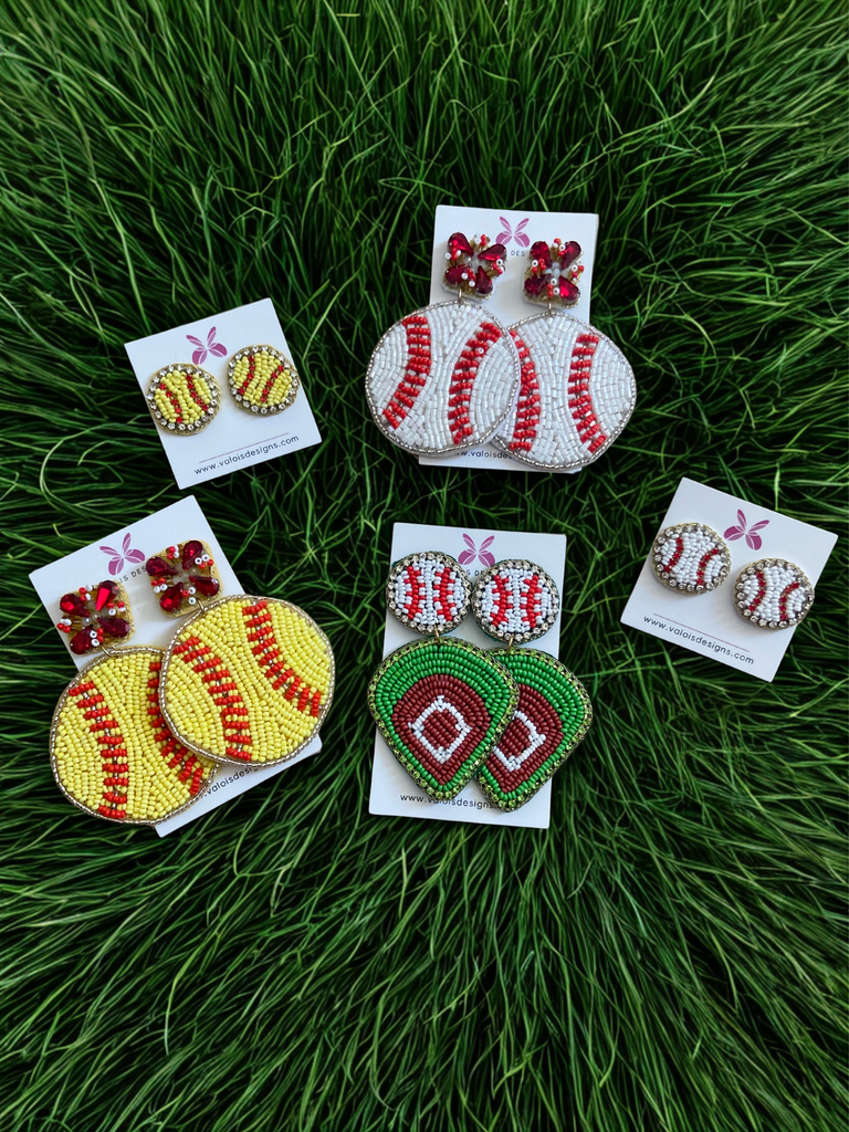 Baseball Earring