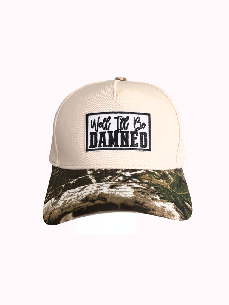 I'll Be Damned Camo Canvas Hat