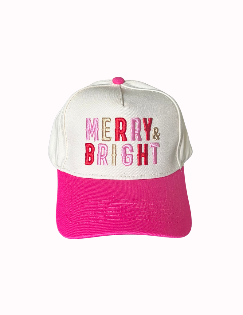 Merry & Bright Pink Canvas Hat