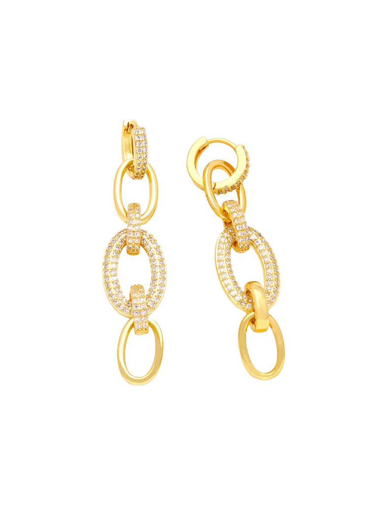 Glam Chain Link Stud Earring