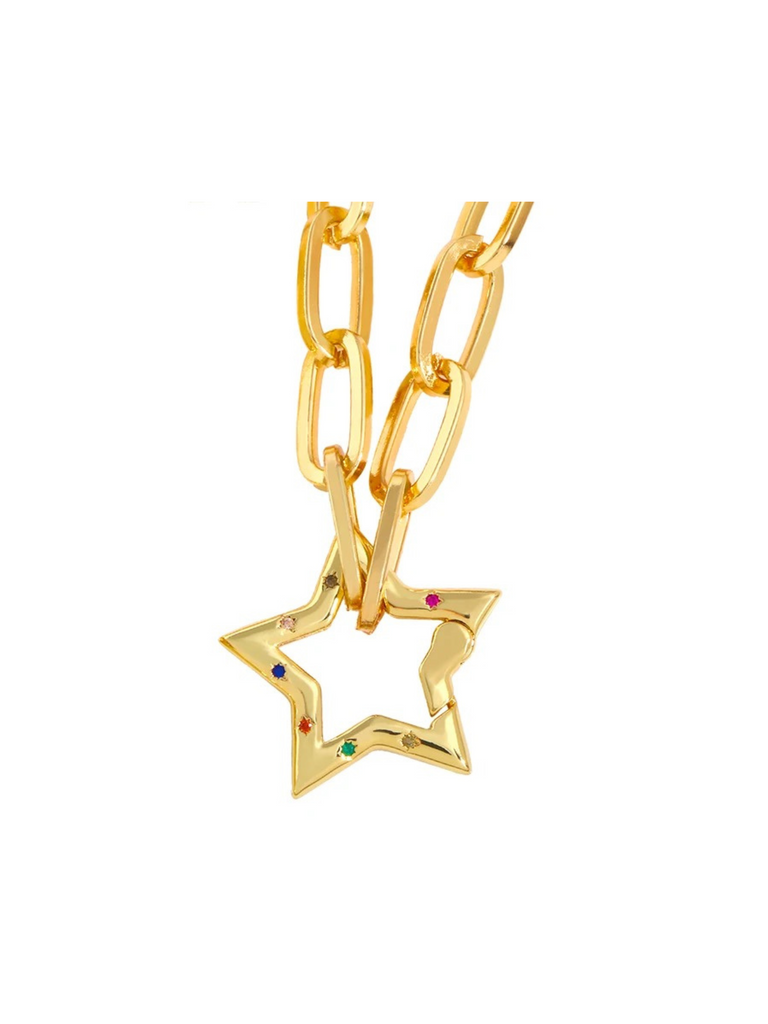 Chunky Chain Star Necklace