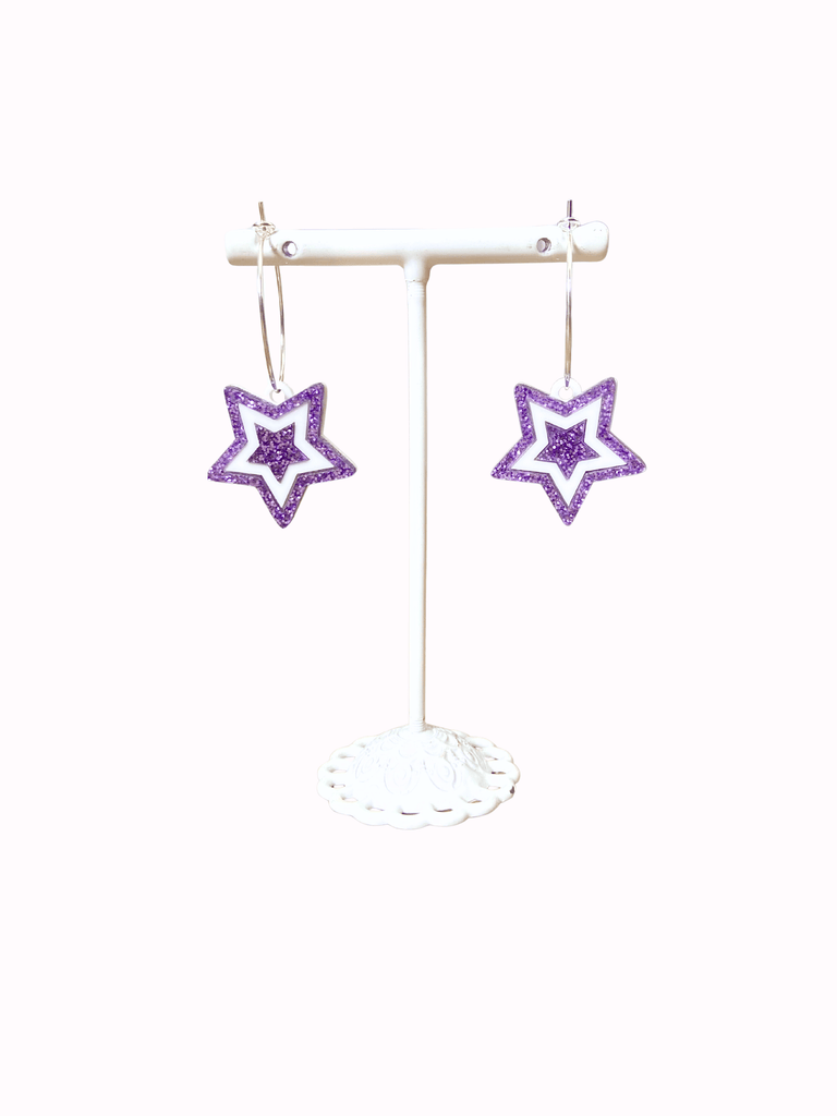 Game Day Star Hoop Earring