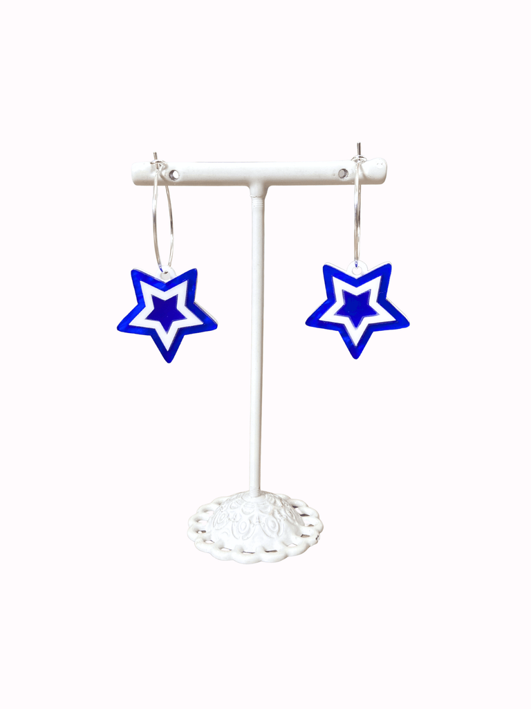 Game Day Star Hoop Earring