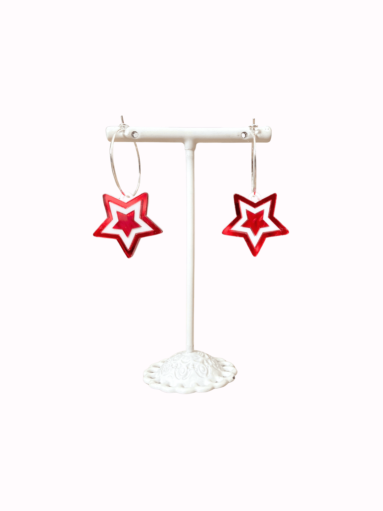 Game Day Star Hoop Earring