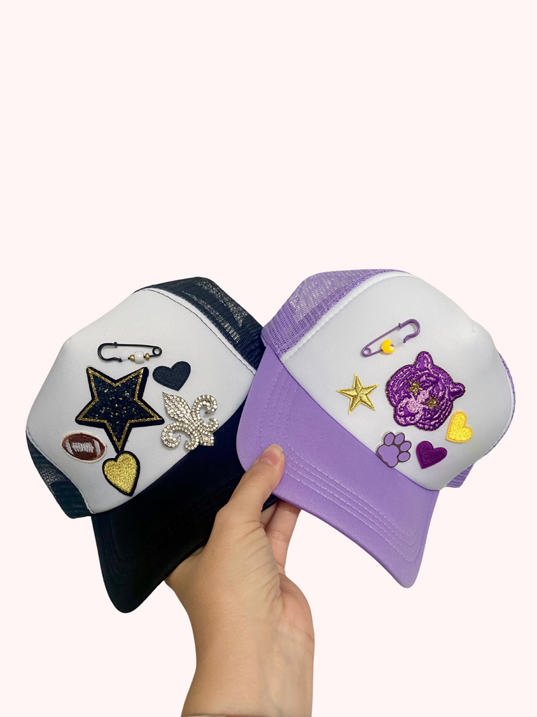 Purple & Gold Tiger Trucker Hat