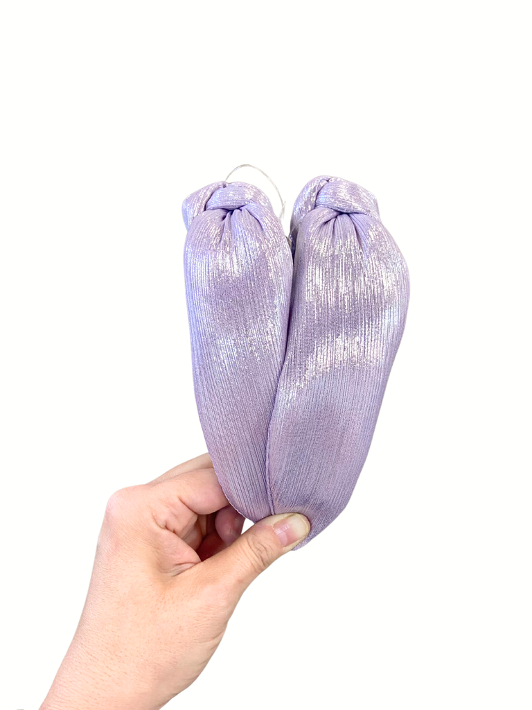 Shimmer Metallic Lavender Headband