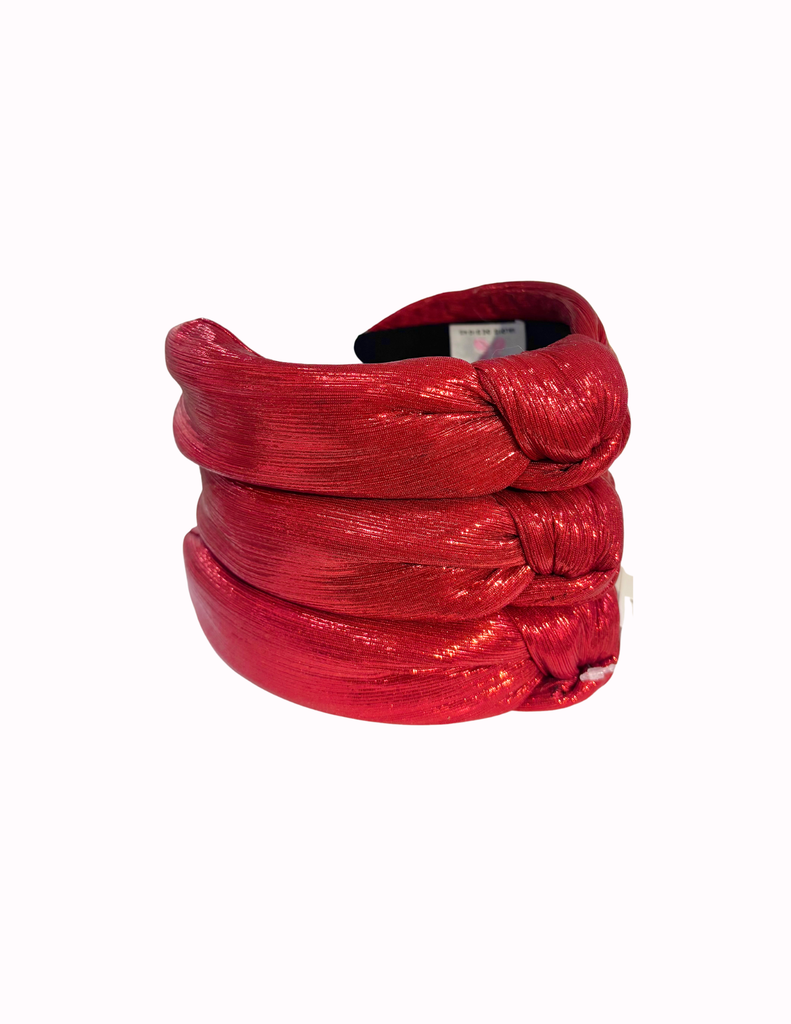 Shimmer Metallic Red Headband