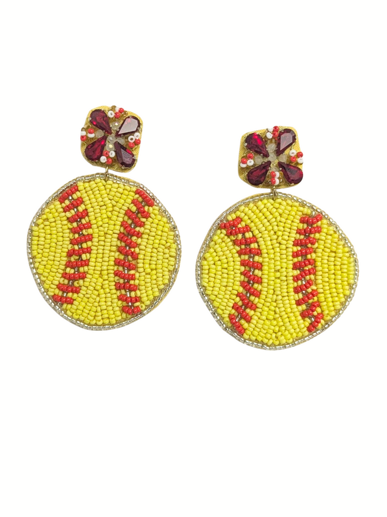 Softball Earrings
