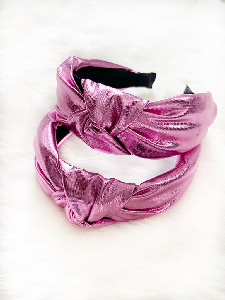 Metallic Pink Headband