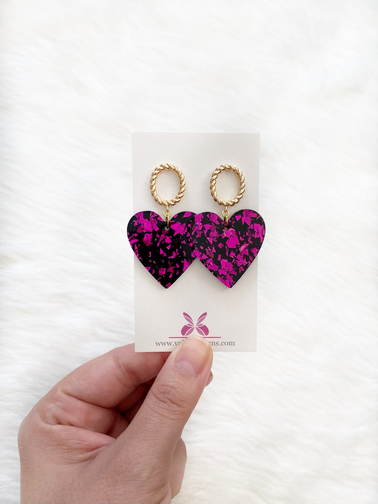 So This Is Love Heart Earrings
