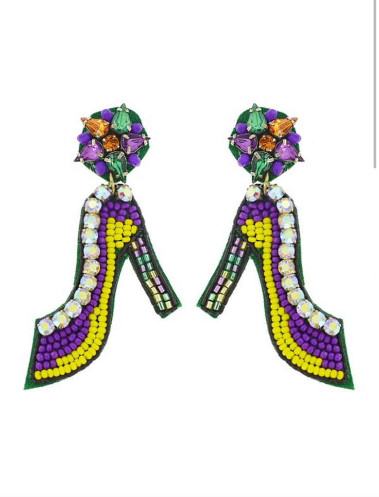 Muses Shoe Beaded Earrings