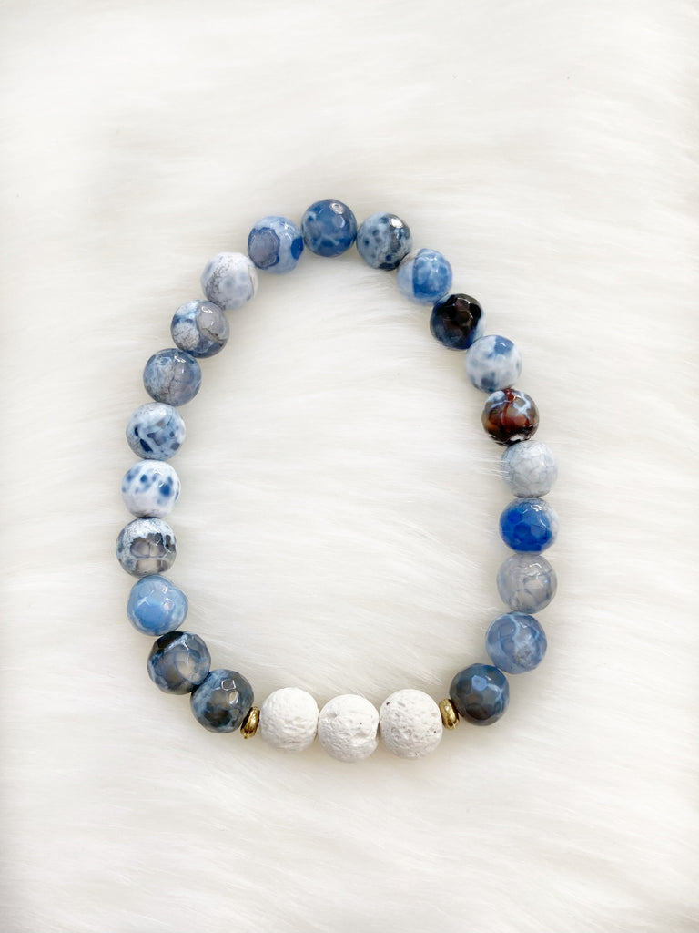 Blue Agate Diffuser Bracelet