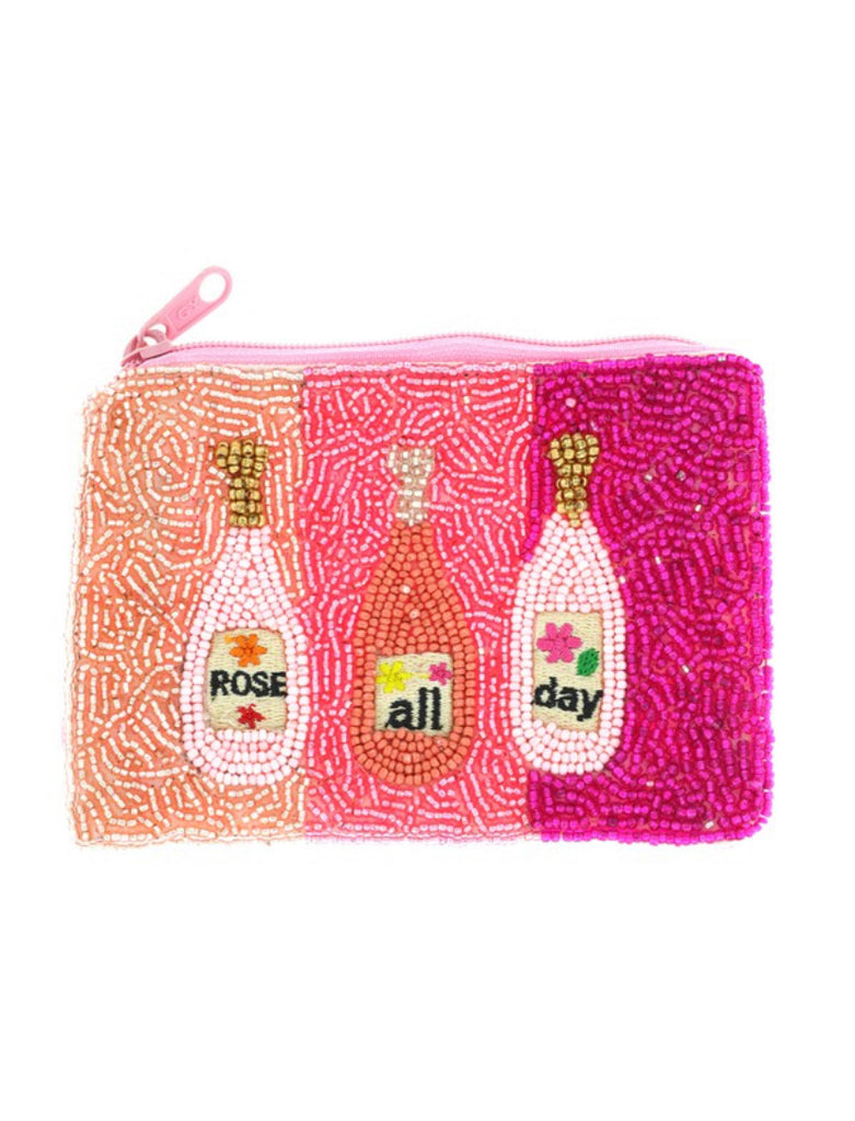 Rose' All Day Beaded Coin Pouch