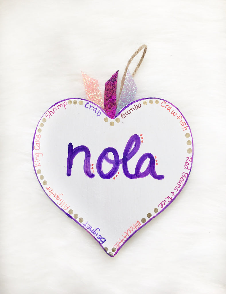 NOLA Hearts Ornament