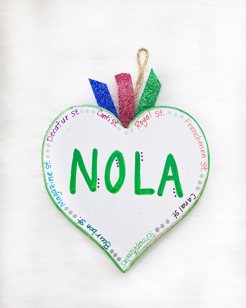 NOLA Hearts Ornament