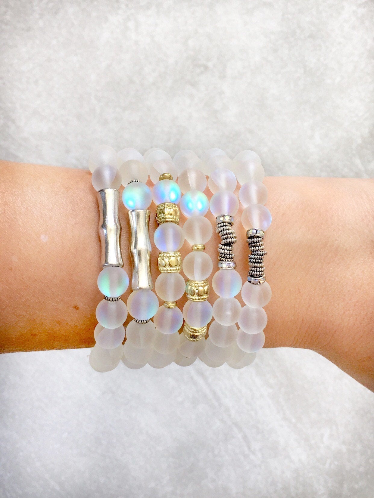 Mermaid Glass Beaded Bracelets - Main Image