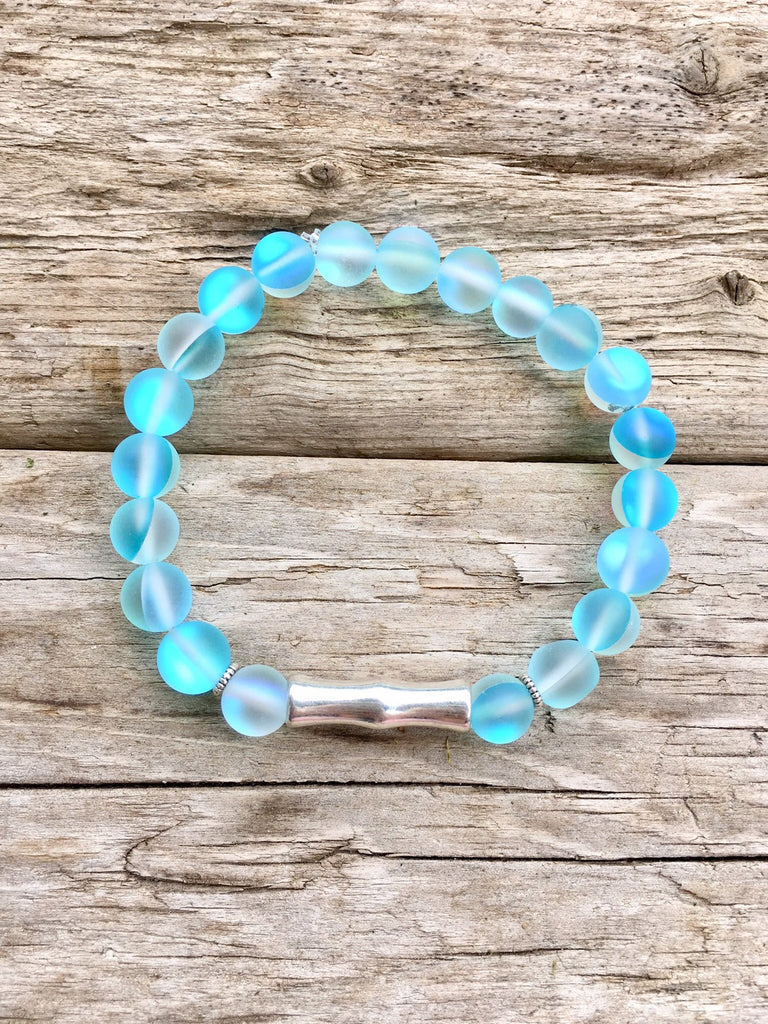 Blue Mermaid Glass Beaded Bracelets