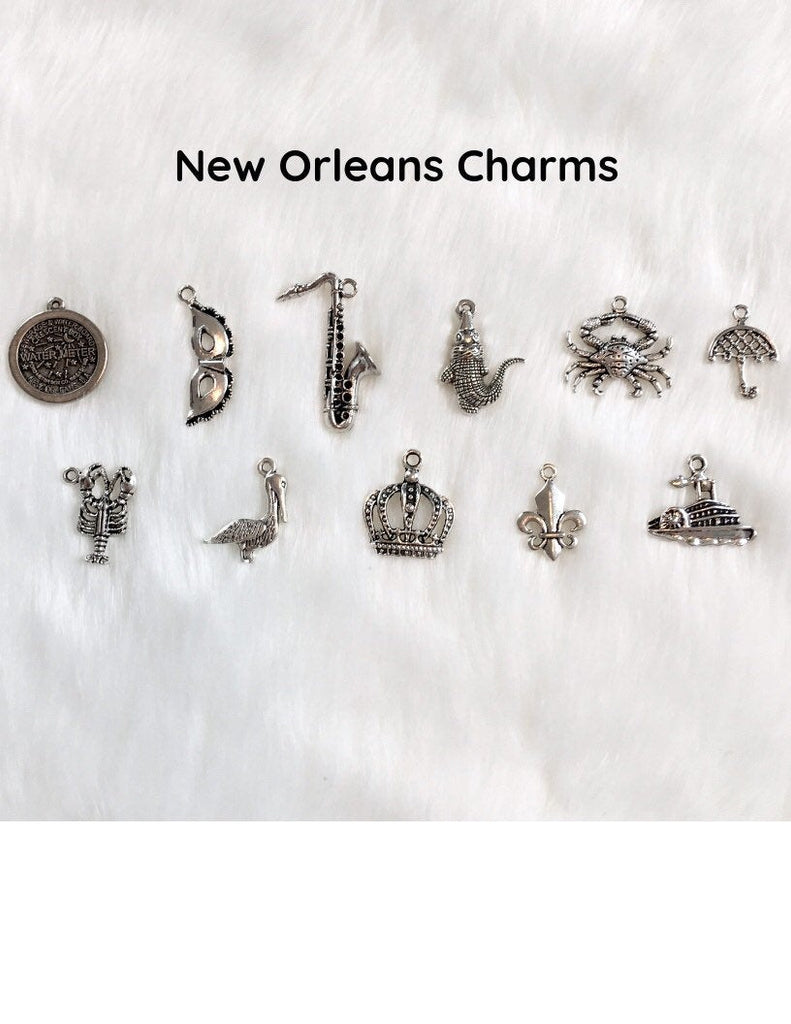 New Orleans Wedding Cake Pull Bracelets - Set of 10
