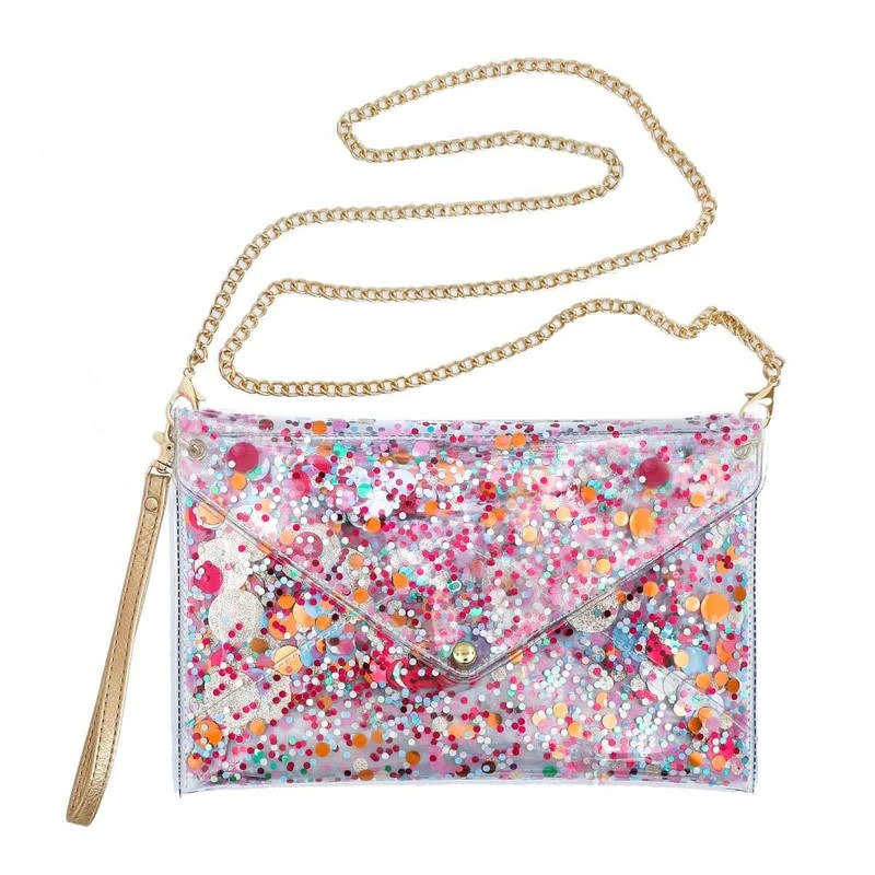 Victoria's Secret Silver Sequin Clutch Purse Evening Hand Bag~Shiny Back  Zipper | eBay